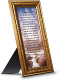 Sympathy Gift in Memory of Loved One, Memorial Picture Frames for Loss of Loved One, Memorial Grieving Gifts, Condolence Card, Bereavement Gifts for Loss of Mother, Father, Broken Chain Frame, 6382BW Home & Garden > Decor > Picture Frames Crossroads Home Décor Gold 4x10 