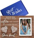 Grandpa Gifts- Rustic Grandpa Picture Frame, Unique Gifts for Grandfather, Grandpa Birthday Gifts, Christmas Gifts from Granddaughter Grandson Grandkids Grandchildren Home & Garden > Decor > Picture Frames Velcoda Sister will always be connected by their heart  