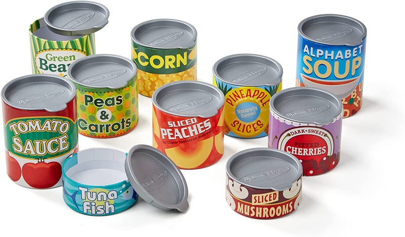 Melissa & Doug Let'S Play House! Grocery Cans Play Food Kitchen Accessory - 10 Stackable Cans with Removable Lids Sporting Goods > Outdoor Recreation > Winter Sports & Activities Melissa & Doug   