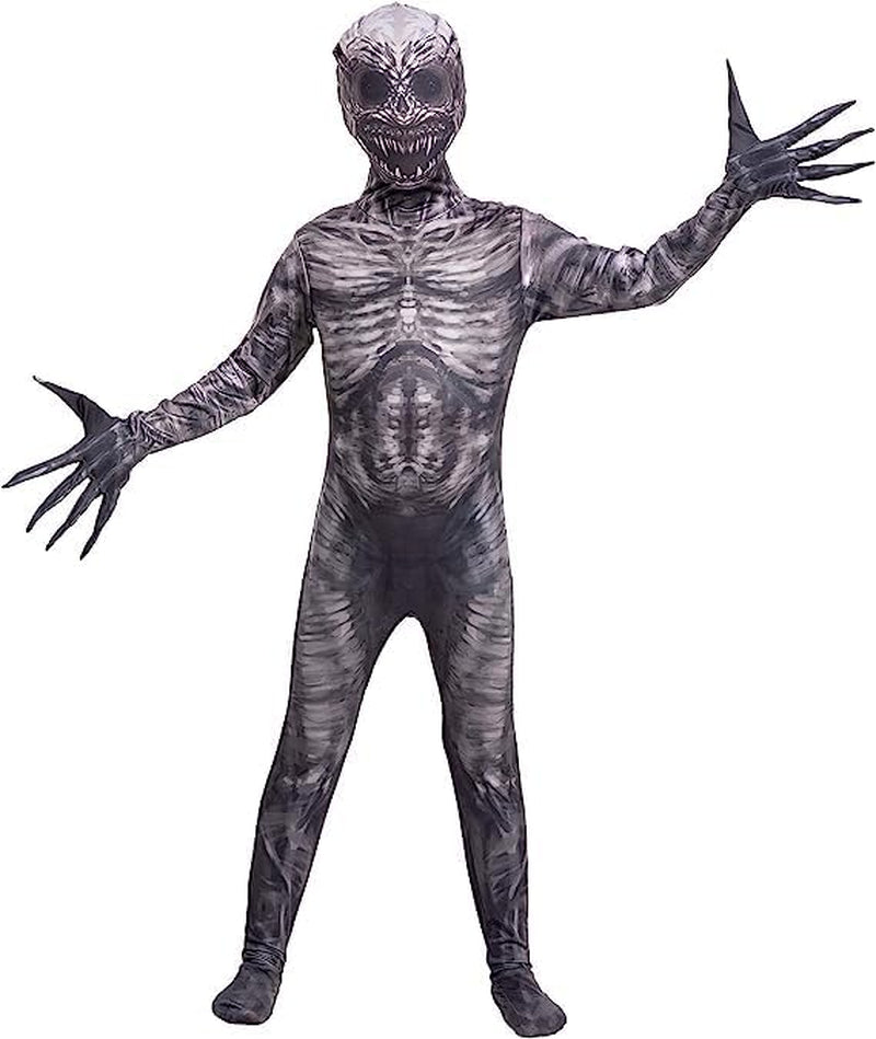 Spooktacular Creations Halloween Ghost Skin Costume, Shadow Demon Bodysuit Costume for Kids Dress up Party  Spooktacular Creations   