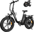 Heybike Ranger Electric Bike for Adults Foldable 20" X 4.0 Fat Tire Step-Thru Electric Bicycle with 500W Motor, 48V 15AH Removable Batteryand Dual Shock Absorber Sporting Goods > Outdoor Recreation > Cycling > Bicycles Heybike Black Ranger Black 