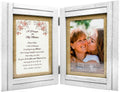 Gift for Mom from Daughter or Son - "My Mom, My Friend" Poem - Double 5X7 Hinged Picture Frame - Birthday, Mothers Day, Christmas, Valentines Day, Mother of the Bride, Mother of the Groom Home & Garden > Decor > Picture Frames Harmony Tree Collections White  