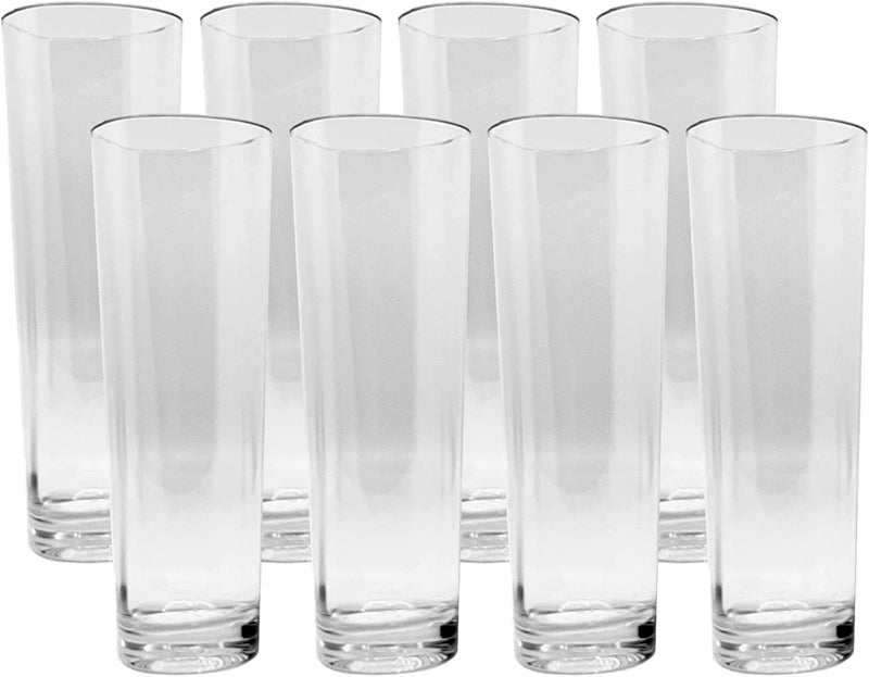 Kitchinventions Unbreakable Tritan Drinking Glasses | Ideal for Beverages & Cocktails | Shatterproof Barware | Clear and Durable | Dishwasher Safe | Great for Travel and Boat (4,12 Oz Whiskey) Home & Garden > Kitchen & Dining > Barware KitchInventions 8 10 oz Long Drink 