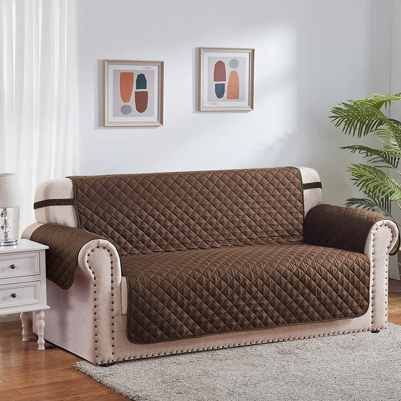 RHF Reversible Sofa Cover, Couch Covers for Dogs, Couch Covers for 3 Cushion Couch, Couch Covers for Sofa, Couch Cover, Sofa Covers for Living Room,Sofa Slipcover,Couch Protector(Sofa:Chocolate/Beige) Home & Garden > Decor > Chair & Sofa Cushions Rose Home Fashion   
