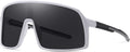 VSOLS Conjoined Big Frame Sunglasses Sports Sunglasses Riding Sunglasses (Color : Sunglasses 7, Eyewear Size : One Size) Sporting Goods > Outdoor Recreation > Cycling > Cycling Apparel & Accessories VSOLS Sunglasses 5 One Size 