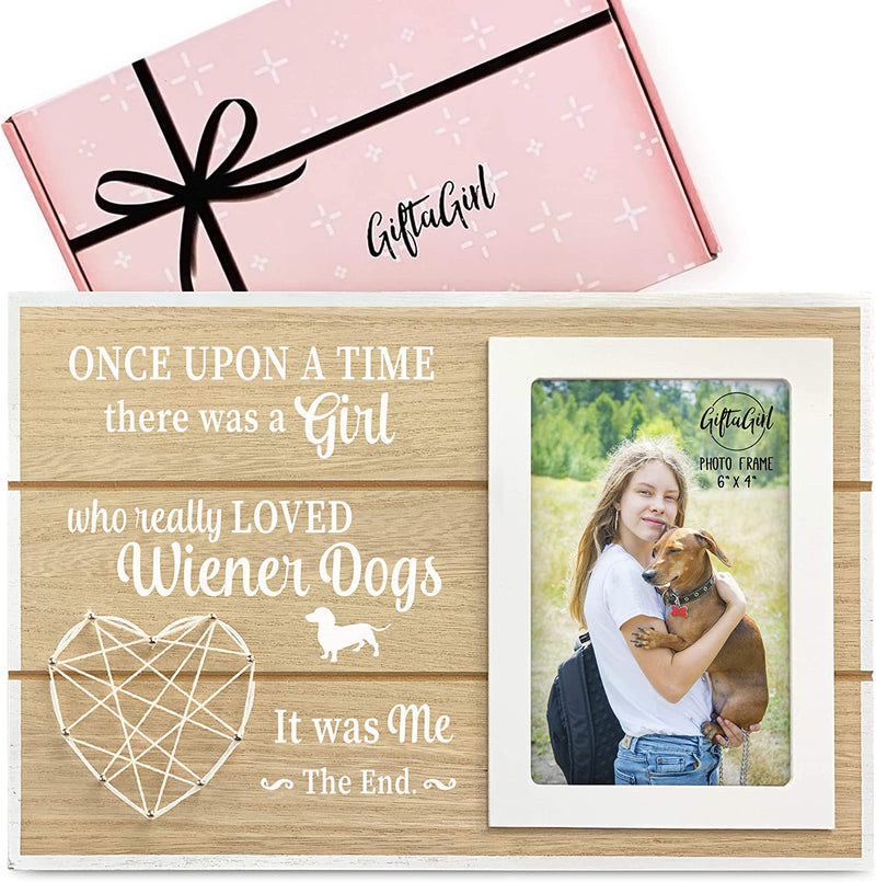 GIFTAGIRL Dachshund Gifts for Women - Weiner Dog Gifts for Women - Our Dachshund Picture Frames Are the Perfect Dachshund Decor for Any Dachshund Lover, and Arrive Beautifully Gift Boxed Home & Garden > Decor > Picture Frames GIFTAGIRL Weiner Dog  
