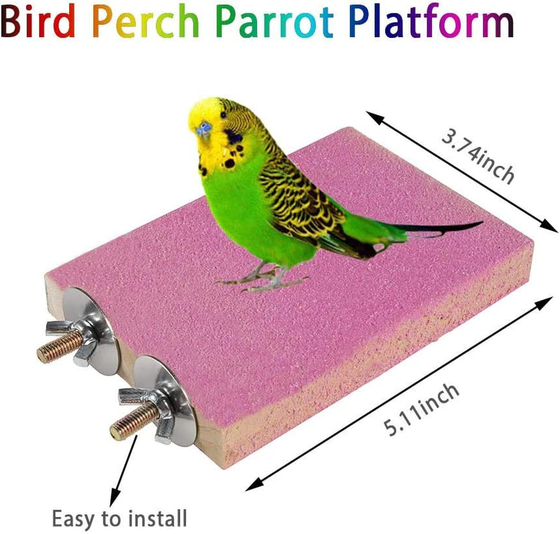 Bird Toys Parrot Swing Toy with Colorful Wooden Beads Bells and Pet Bird Cage Hanging Chew Toys for Small Parakeets Cockatiels, Conures, Macaws, Lovebirds, Finches 8PCS Animals & Pet Supplies > Pet Supplies > Bird Supplies > Bird Toys ACEONE   