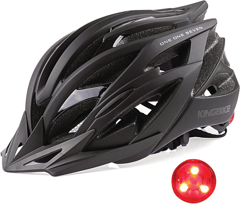 KINGBIKE Toddler Bike Helmet,Kids Helmet for Skateboard Cycling Skate Roller W/Colorfull Led Light Sporting Goods > Outdoor Recreation > Cycling > Cycling Apparel & Accessories > Bicycle Helmets KINGBIKE X-Matte Black  