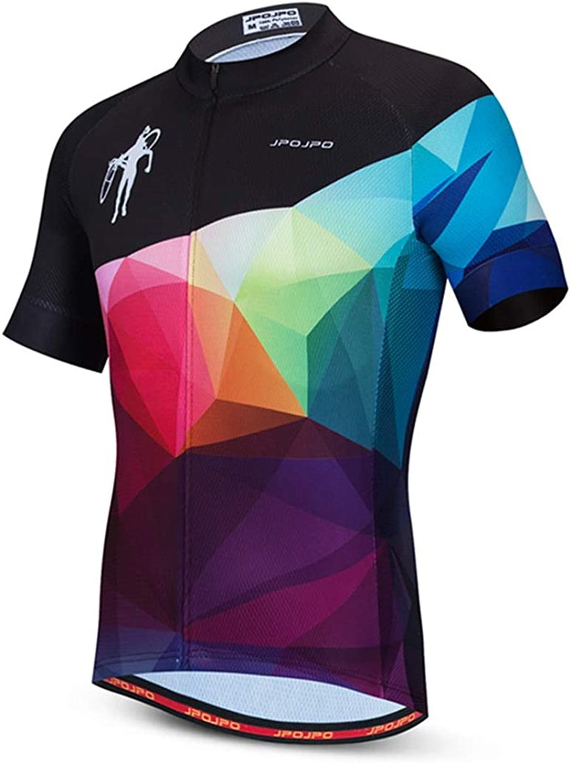 Weimostar Men'S Comfy Fitting Cool Summer Cycling Jersey with 3 Rear Pockets- Moisture Wicking, Breathable Sporting Goods > Outdoor Recreation > Cycling > Cycling Apparel & Accessories Weimostar Jp1032 XX-Large 