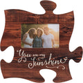 P. Graham Dunn Memories White Distressed Wood Look 4 X 6 Wood Puzzle Wall Plaque Photo Frame Home & Garden > Decor > Picture Frames P. Graham Dunn Brown Sunshine  