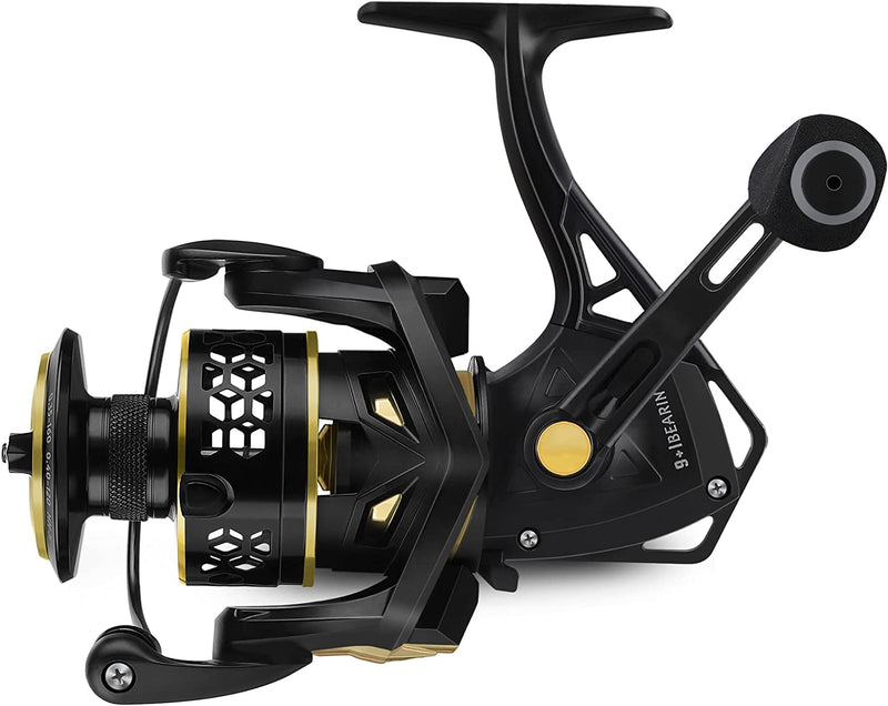 PLUSINNO Fishing Reel, 9 +1BB Spinning Reel, Ultra Smooth Powerful, Lightweight Graphite Frame, CNC Aluminum Spool for Freshwater Sporting Goods > Outdoor Recreation > Fishing > Fishing Reels PLUSINNO   