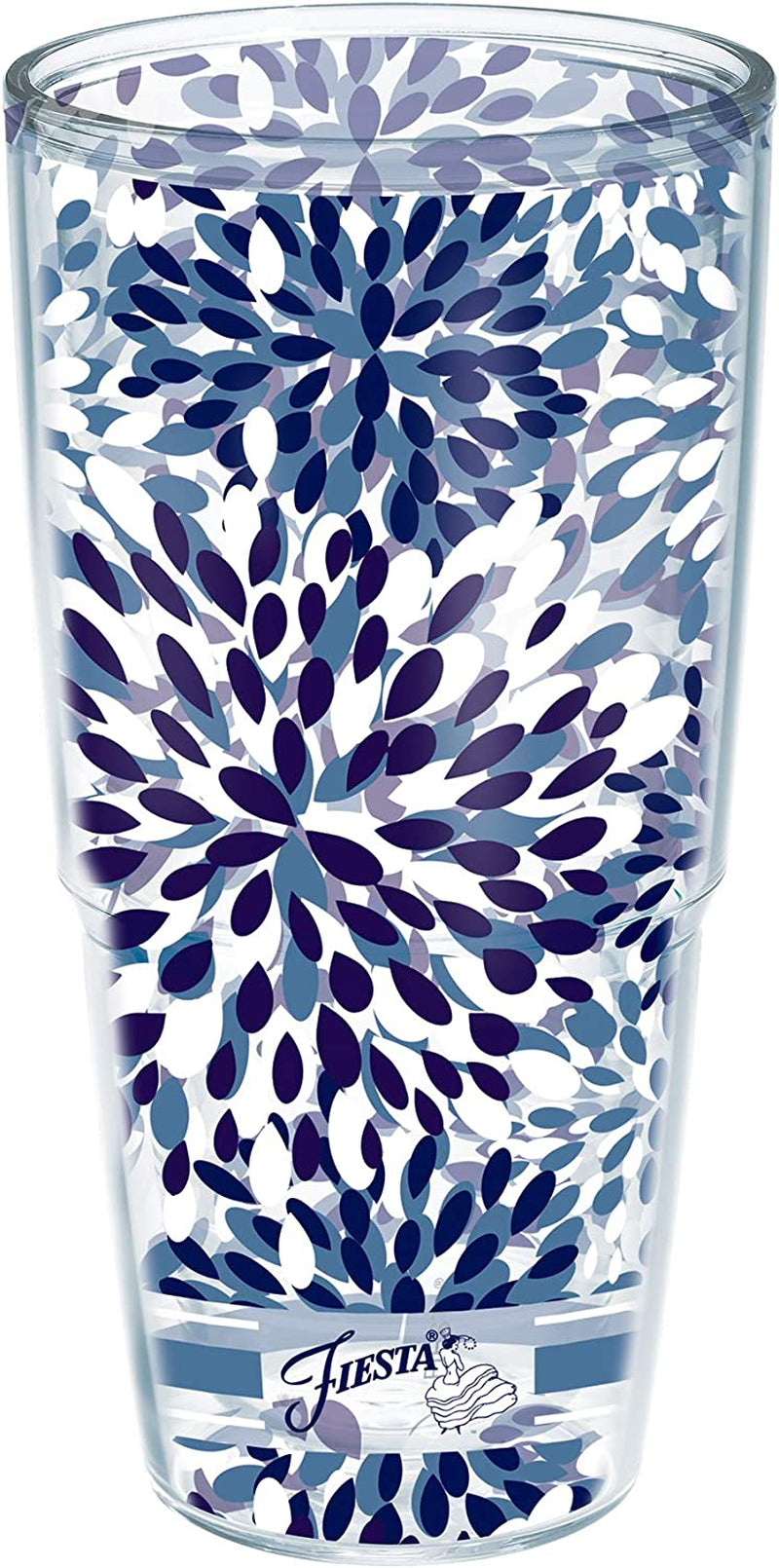 Tervis Made in USA Double Walled Fiesta Insulated Tumbler Cup Keeps Drinks Cold & Hot, 16Oz - 2Pk, Lapis Calypso Home & Garden > Kitchen & Dining > Tableware > Drinkware Tervis Tumbler Company Unlidded 24oz 
