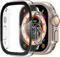OXWALLEN Sport Rugged Bumper Designed for Apple Watch Ultra 49Mm Case Built in 9H Tempered Glass Screen Protector, Hard PC Protective Case Cover - Matte Black Sporting Goods > Outdoor Recreation > Winter Sports & Activities OXWALLEN Upgraded Improved Crystal Clear Only fit Apple Watch Ultra 49MM 