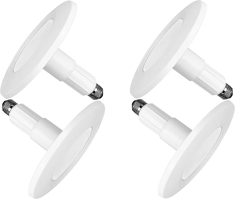 Jolux 5/6 Inch LED Adjustable Retrofit Downlight, E26 Medium Screw Base, 12W (60W Equivalent), 2700K (Soft White), 800 Lumens, Dimmable, ETL, Damp Rated, Simple Installation, 4-Pack, Slope Trim Home & Garden > Lighting > Flood & Spot Lights Jolux 3000K(Warm White) 5/6 Inch-4 Pack 