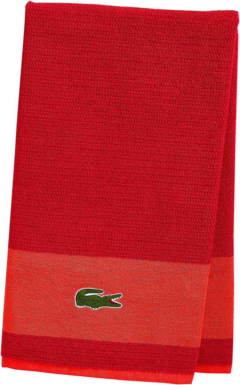 Lacoste Match Bath Towel, 100% Cotton, 600 GSM, 30"X52", Magenta Home & Garden > Linens & Bedding > Towels Lacoste Formula 1  