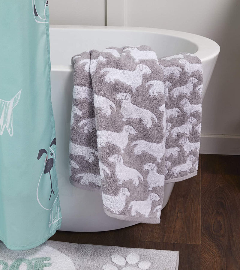 SKL Home Dog Bath Towel, Gray