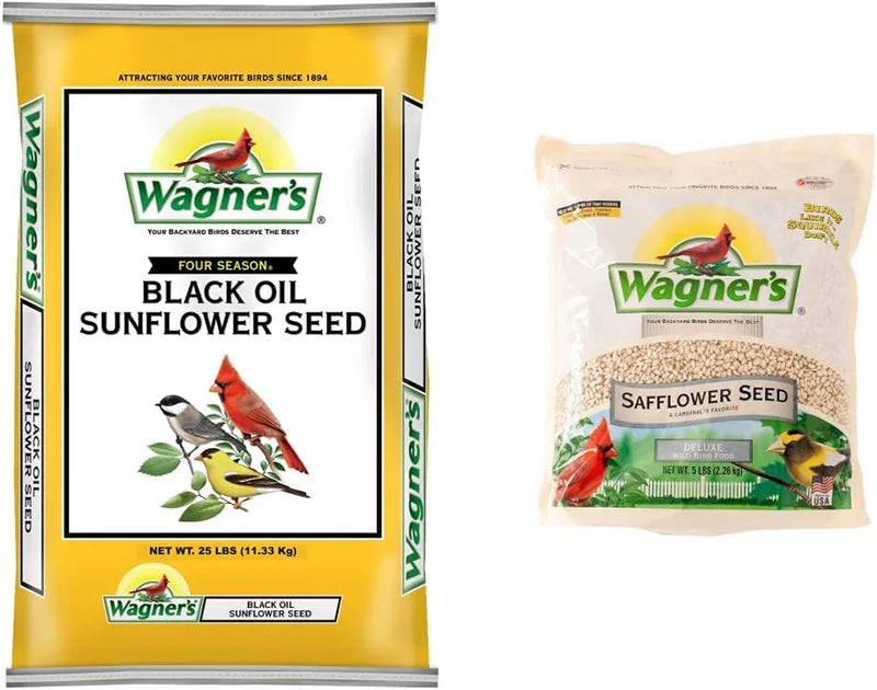 Wagner'S 76027 Black Oil Sunflower Wild Bird Food, 25-Pound Bag Animals & Pet Supplies > Pet Supplies > Bird Supplies > Bird Food Wagner's Food + Bird Food 25-Pound Bag 