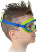 Kids Swim Goggles, Toddler Goggles, Swimming Goggles No Tangle / Bungee Strap Age 3-14 Sporting Goods > Outdoor Recreation > Boating & Water Sports > Swimming > Swim Goggles & Masks RUIGAO Kids Mask - Blue Dino  