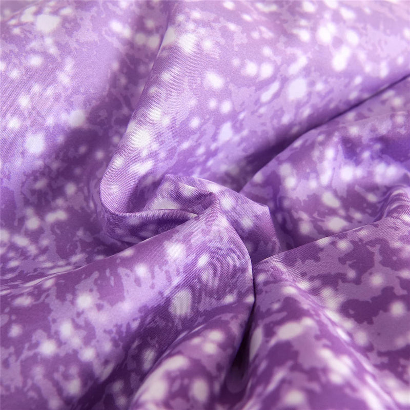 Holawakaka Kids Space Star Glitter Comforter Set Ombre Blue & Purple Print Gradient Bedding Set Full Size (Blue Purple, Full) Home & Garden > Linens & Bedding > Bedding Holawakaka   