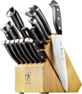 HENCKELS Premium Quality 15-Piece Knife Set with Block, Razor-Sharp, German Engineered Knife Informed by over 100 Years of Masterful Knife Making, Lightweight and Strong, Dishwasher Safe Home & Garden > Kitchen & Dining > Kitchen Tools & Utensils > Kitchen Knives Henckels Natural 15-pc 
