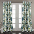 Lush Decor Floral Paisley Window Curtain Panel (Set of 2), 84 in X 52 Pair, Blue Home & Garden > Decor > Window Treatments > Curtains & Drapes Triangle Home Fashions Blue 95 in x 52 in Panel Pair 