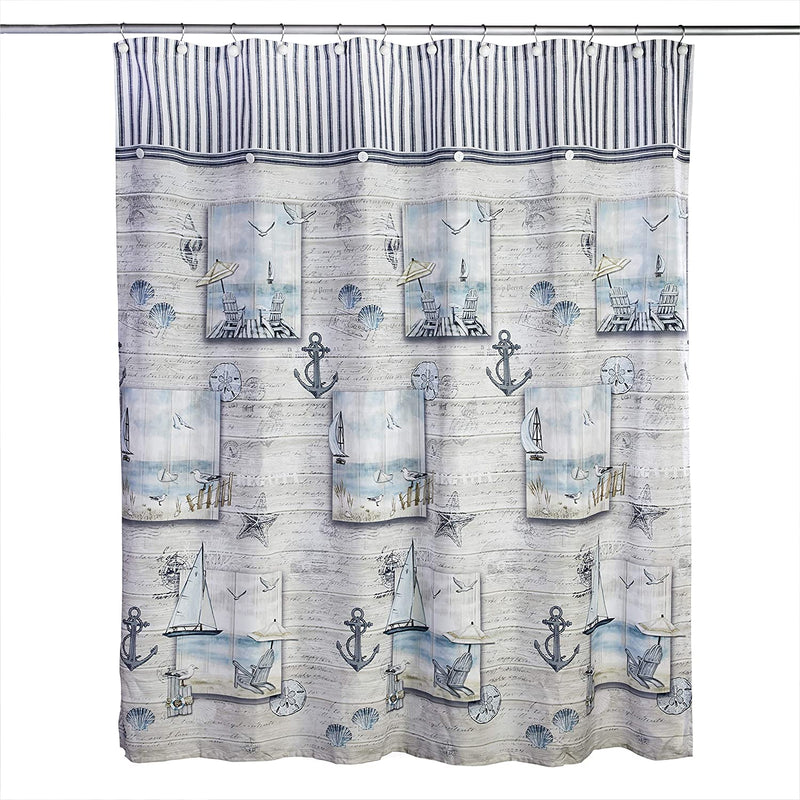 SKL Home Sea Drift Bath Towel, White Home & Garden > Linens & Bedding > Towels Saturday Knight Ltd. Shower Curtain  