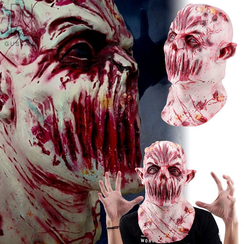 Gustave Zombie Scary Mask Latex Full Head Adult Halloween Mask Party Costume Accessory - One Size Apparel & Accessories > Costumes & Accessories > Masks Gustave   