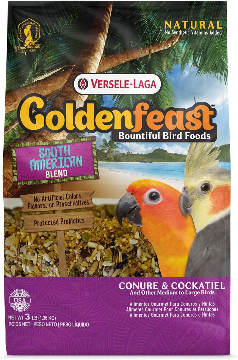 VL Goldenfeast South American Blend, 3 Lb Bag Animals & Pet Supplies > Pet Supplies > Bird Supplies > Bird Food Versele-Laga   