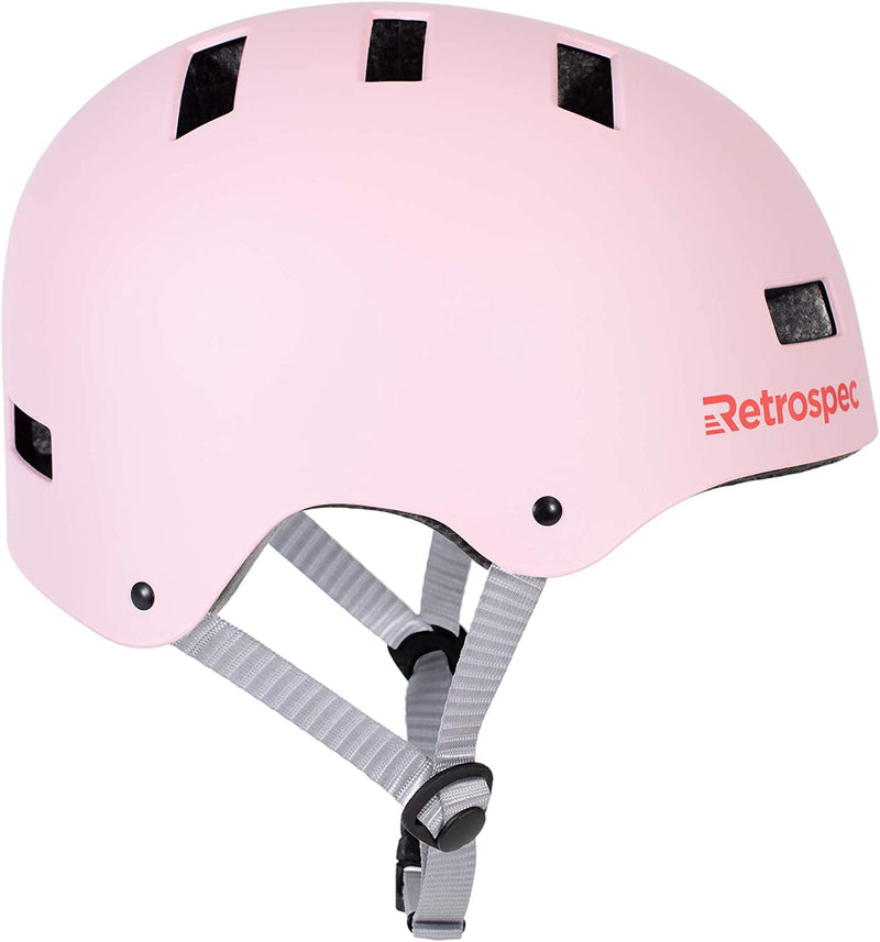 Retrospec CM-1 Bicycle / Skateboard Helmet for Adult Commuter, Bike, Skate , Matte Whisper Pink, 51-55 Cm / Small Sporting Goods > Outdoor Recreation > Cycling > Cycling Apparel & Accessories > Bicycle Helmets Retrospec   