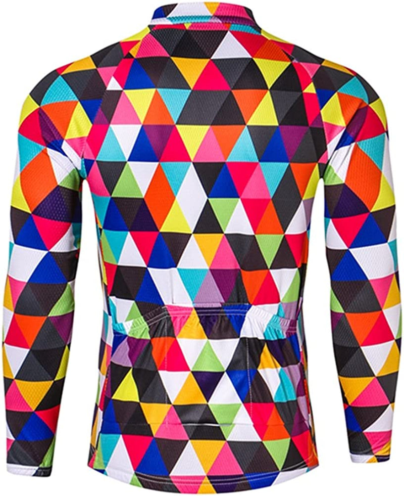 Weimostar Men'S Cycling Jersey Winter Thermal Fleece Long Sleeve Biking Shirts Breathable Sporting Goods > Outdoor Recreation > Cycling > Cycling Apparel & Accessories Weimostar   