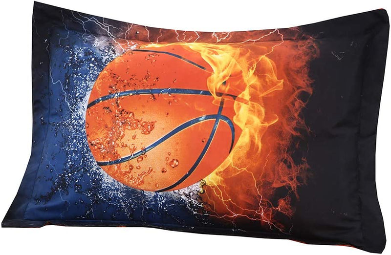 SDIII 4PC Basketball Bed Sheets Queen Size NBA Bedding Sheet Sets with Flat Fitted Sheet for Boys, Girls and Kids Home & Garden > Linens & Bedding > Bedding Sandyshow   