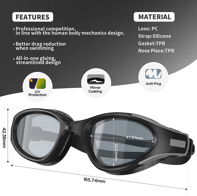 Swimstars Swim Goggles for Adult Men Women Youth | Anti-Fog Lenses with UV Protection | No Leaking Pool Water Glasses Sporting Goods > Outdoor Recreation > Boating & Water Sports > Swimming > Swim Goggles & Masks SwimStars   
