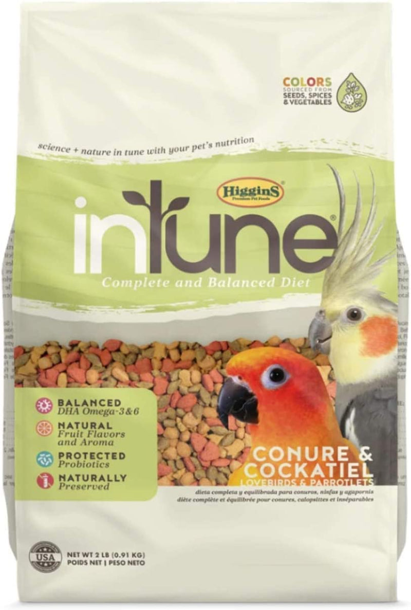 Higgins Intune Natural Conure and Cockatiel Bird Food 2. Lb Animals & Pet Supplies > Pet Supplies > Bird Supplies > Bird Food Higgins   