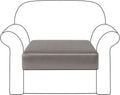 Dyfun Couch Cushion Cover Stretch RV Seat Cover Cushion Knit Slipcover Furniture Protector Reversible Cover in Living Room for Settee (Chair Cushion, Chocolate) Home & Garden > Decor > Chair & Sofa Cushions DyFun Pu Taupe Chair 