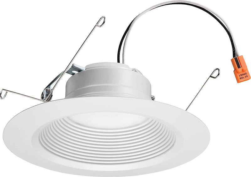 Lithonia Lighting 4 Inch White Retrofit LED Recessed Downlight, 10W Dimmable with 2700K Warm White, 650 Lumens