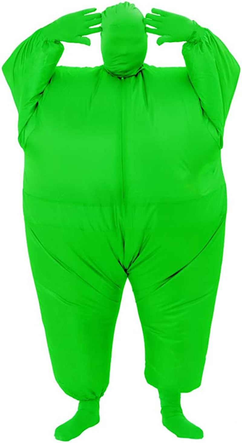 RHYTHMARTS Inflatable Costume Full Body Suit Halloween Christmas Costumes Fancy Dress Adult  RHYTHMARTS Green  