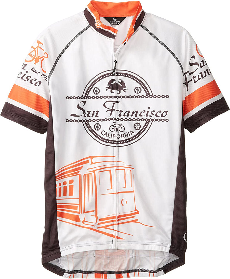 CANARI Men'S Souvenir Short Sleeve Cycling/Biking Jersey
