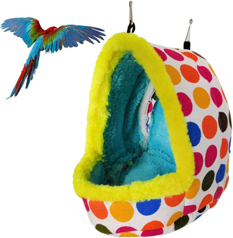 Iplusmile Bird Nest House Winter Warm Hanging Hammock Parrot Bird Bed Birds Hideaway Sleeping Bed Plush Nest Toys for Parrot Parakeet Cockatiels Budgies Guinea Pig Squirrel Cage Accessory (L) Animals & Pet Supplies > Pet Supplies > Bird Supplies > Bird Cages & Stands iplusmile   