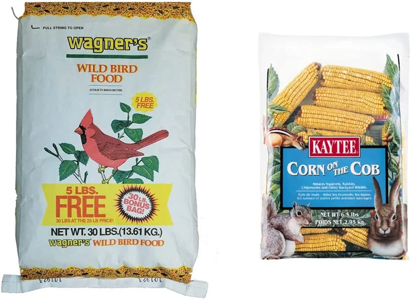 Wagner'S 13010 Wild Bird Food, 30-Pound Bag Animals & Pet Supplies > Pet Supplies > Bird Supplies > Bird Food Wagner's Wild Bird Food + The Cob Food  