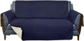 Sofa Slipovers - RBSC Home Waterproof Sofa Covers for Dogs, Couch, Loveseat and Large Sofas (Dark Blue, 78") Home & Garden > Decor > Chair & Sofa Cushions RBSC Home Navy Blue 78" 