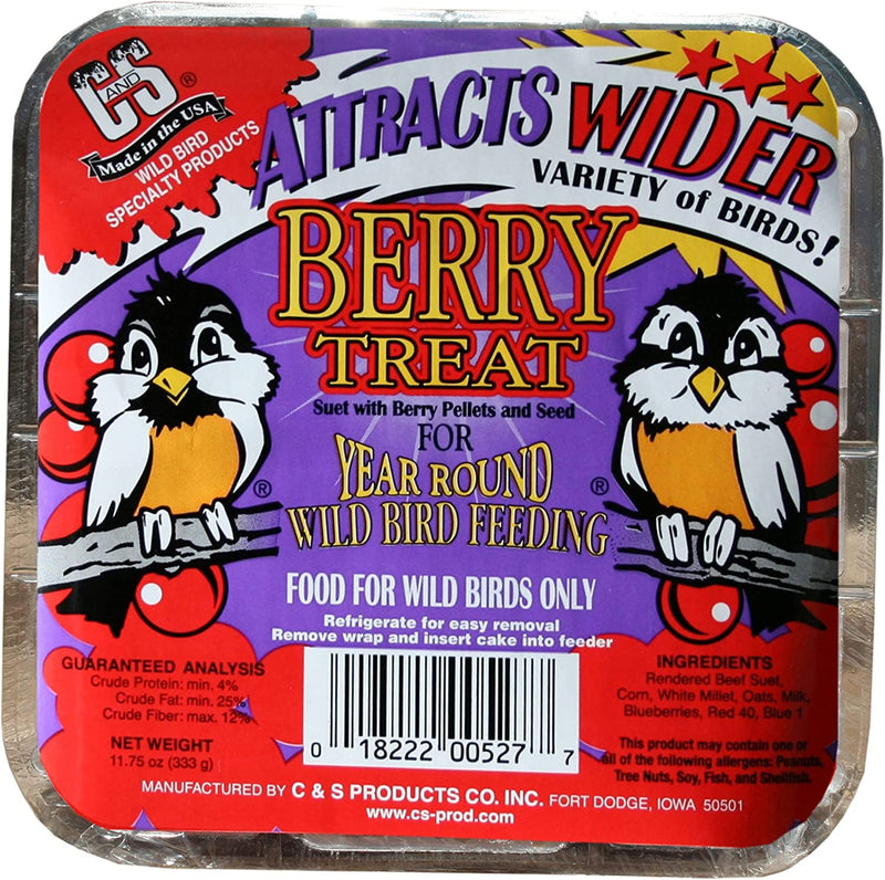 C&S Woodpecker Treat 11 Ounces, 12 Pack Animals & Pet Supplies > Pet Supplies > Bird Supplies > Bird Food Central Garden & Pet Berry  