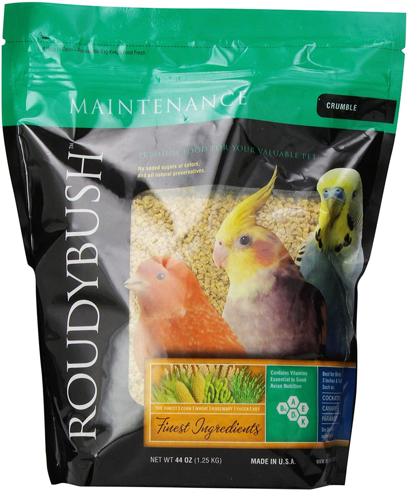 Roudybush Daily Maintenance Bird Food, Crumbles, 44-Ounce, 2.75 Lb (244CRDM) Animals & Pet Supplies > Pet Supplies > Bird Supplies > Bird Food Roudybush, Inc.   