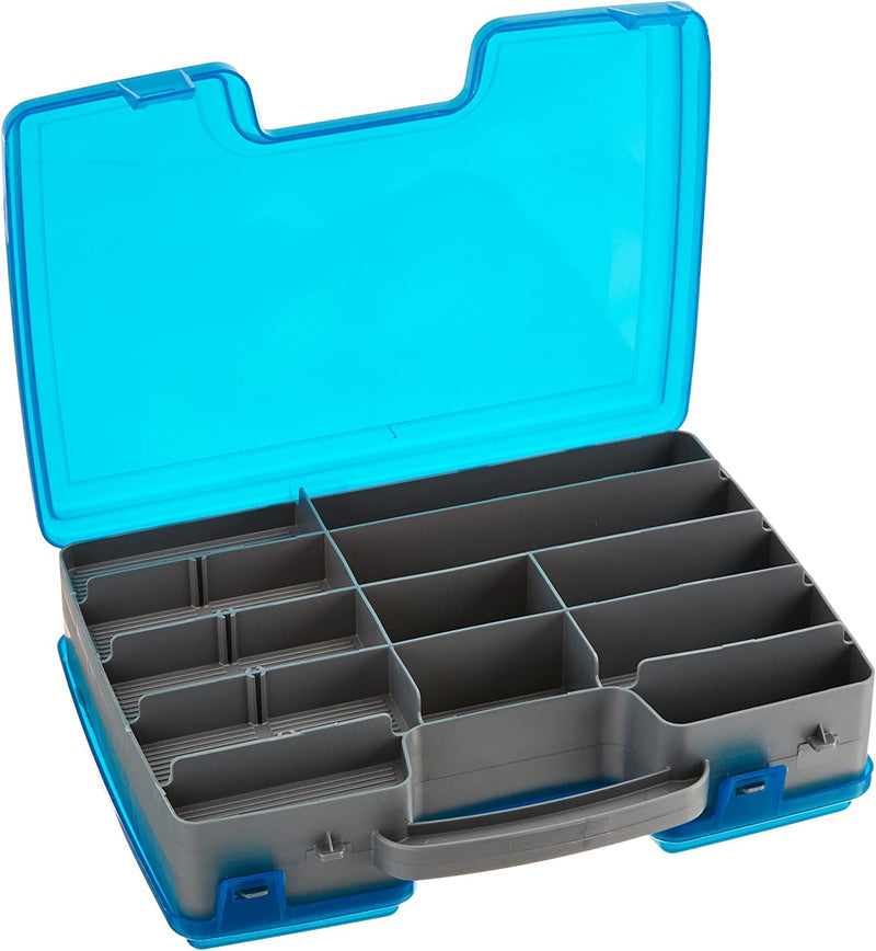Plano Large 2 Sided Tackle Box, Metallic Gray & Blue, Medium Sporting Goods > Outdoor Recreation > Fishing > Fishing Tackle Pro-Motion Distributing - Direct   