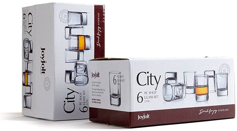 Joyjolt 6-Pack Heavy Base Shot Glass Set, 2-Ounce Shot Glasses Home & Garden > Kitchen & Dining > Barware JoyJolt   