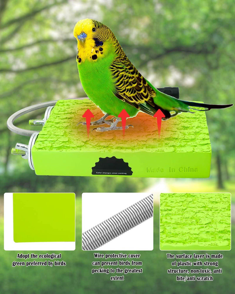 Bird Heater for Cage, Snuggle up Bird Warmer for African Grey, Parakeets, Parrots, Small Birds, 12V Bird Cage Heater for Exotic Pet Birds, 3.3"X6" Animals & Pet Supplies > Pet Supplies > Bird Supplies Vaticas   