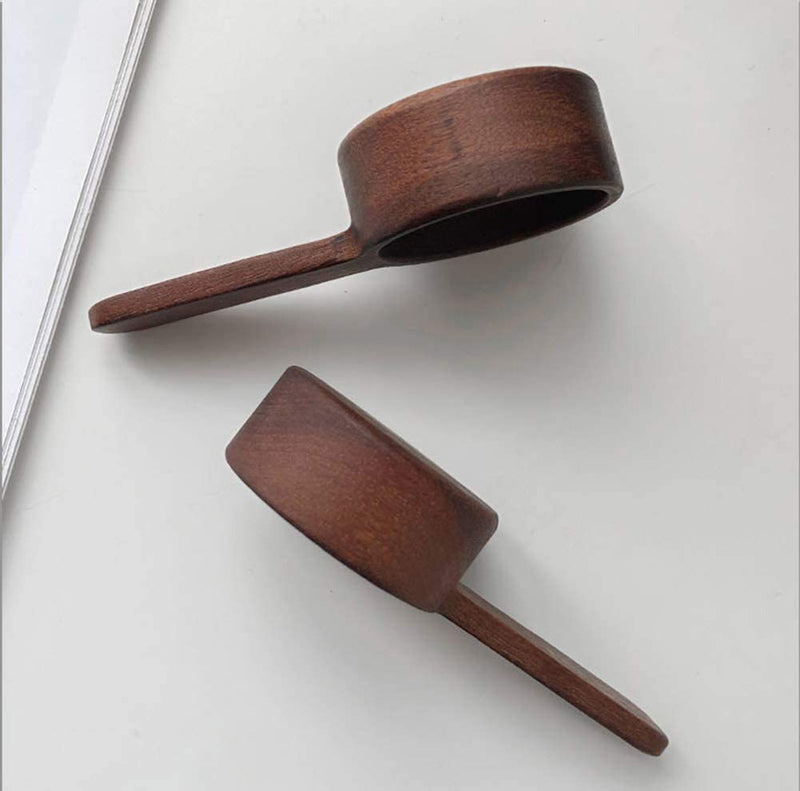 Coffee Spoons, Coffee Scoops, Wooden Coffee Ground Spoon, Measuring for Ground Beans or Tea, Soup Cooking Mixing Stirrer Kitchen Tools Utensils, 1 Wooden Tea Scoop (Walnut Wooden-Short) Home & Garden > Kitchen & Dining > Kitchen Tools & Utensils BEST HOUSE   