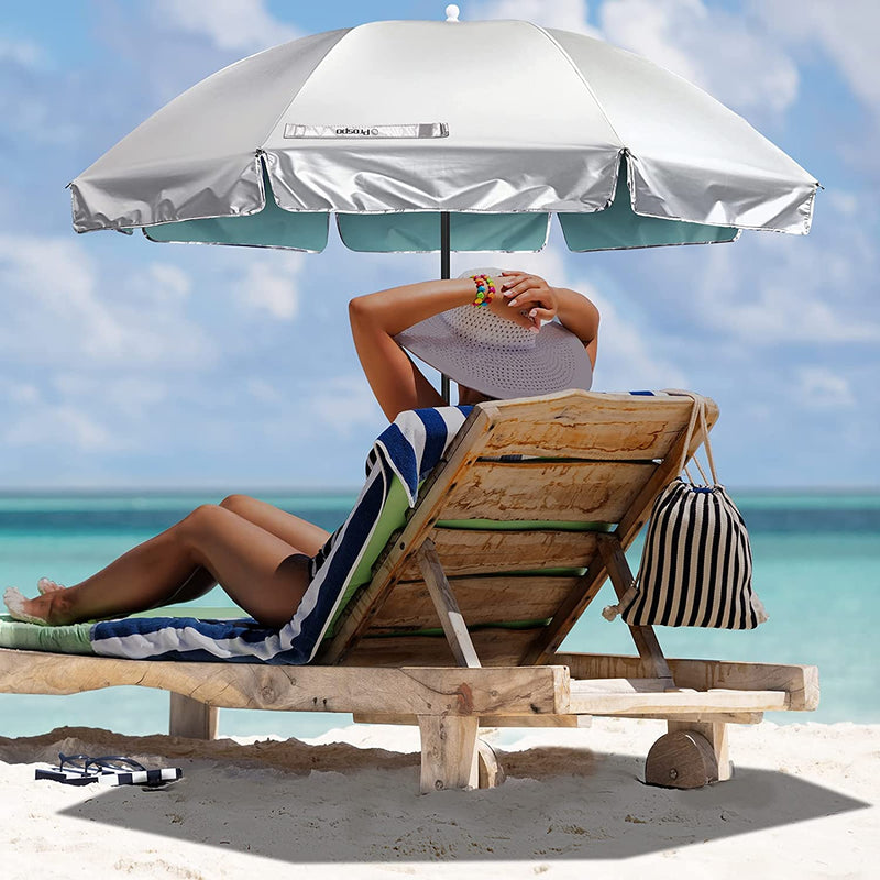 Prospo Beach Chair Umbrella with Universal Adjustable Clamp, UV Protection Sunshade Umbrella for Outdoor, Strollers, Wheelchairs, Patio Chairs, Bleacher, and Golf Carts Home & Garden > Decor > Picture Frames Prospo   