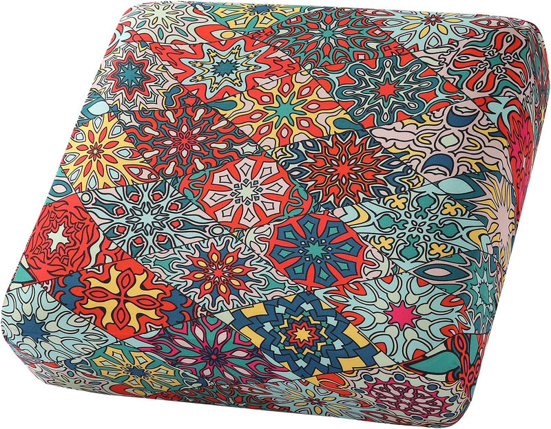Hyha Printed Sofa Couch Cushion Covers Replacement Chair Cushion Covers Stretch Sofa Seat Cover Furniture Protector Sofa Slipcover Soft Flexibility with Elastic Bottom (Small, Starry Sky) Home & Garden > Decor > Chair & Sofa Cushions hyha Red Small 