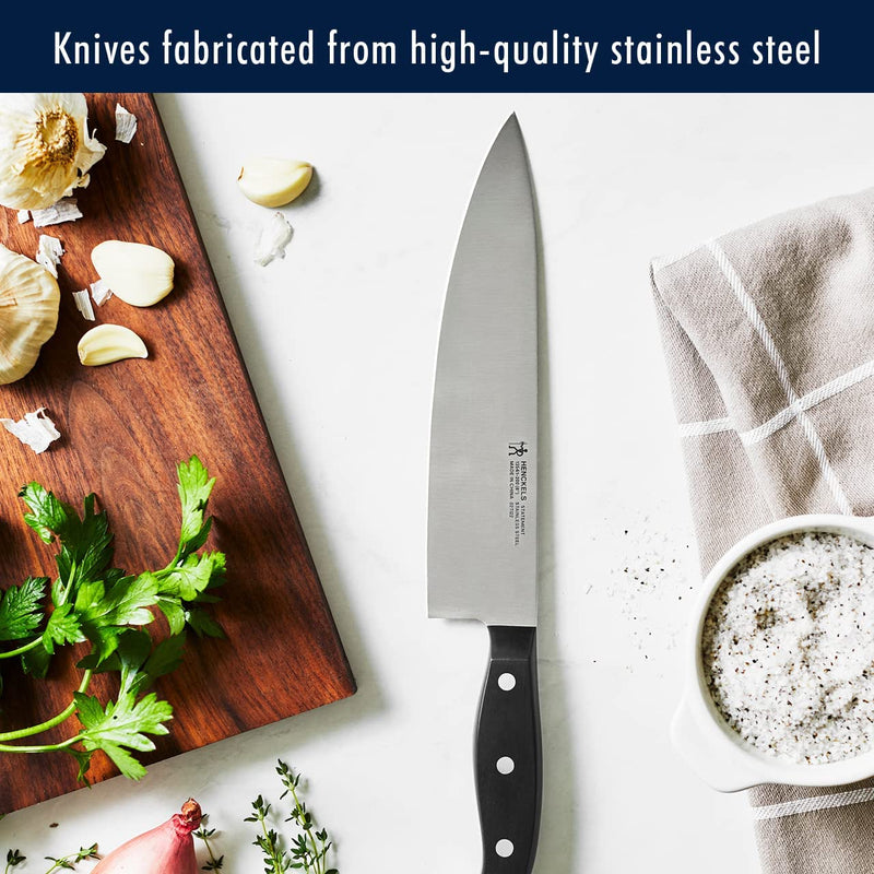 HENCKELS Premium Quality 15-Piece Knife Set with Block, Razor-Sharp, German Engineered Knife Informed by over 100 Years of Masterful Knife Making, Lightweight and Strong, Dishwasher Safe Home & Garden > Kitchen & Dining > Kitchen Tools & Utensils > Kitchen Knives Henckels   