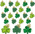 36Pcs St Patrick'S Day Mini Shamrock Ornaments for Small Tree Decorations Good Luck Clover Hanging Bauble Green Trefoil Irish Ornaments for Saint Patrick'S Day Tree Shelf Decor Party Favors Supplies Arts & Entertainment > Party & Celebration > Party Supplies kockuu Green  